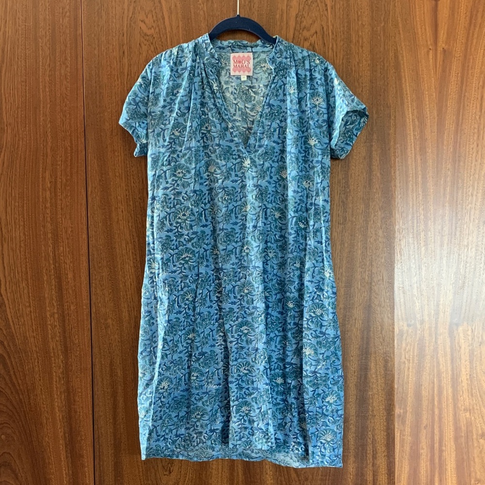 Mod's Mahal Blue Floral Dress XS
